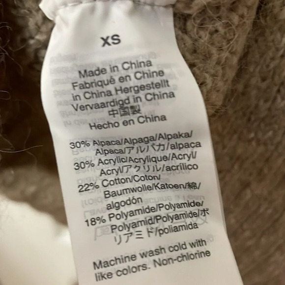 Madewell Baxter Sweater Size XS Tan - Picture 5 of 6